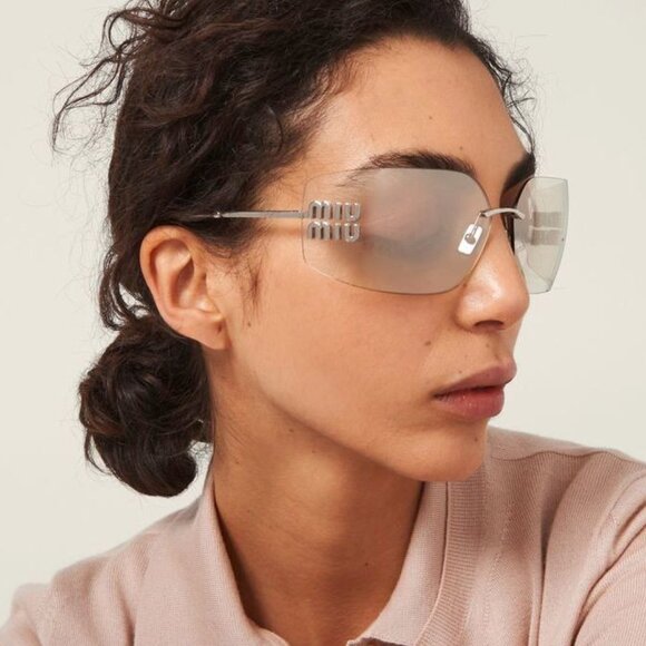 NEW MIU MIU RUNWAY SUNGLASSES MIU MIU MU54YS 1BC10F OVERSIZED WOMEN SUNGLASSES main image 13